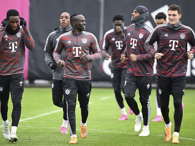 Bayern Mníchov počas tréningovej jednotky