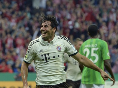 Claudio Pizarro a jeho gólová radosť