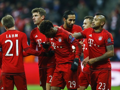 Gólové oslavy futbalistov Bayernu Mníchov