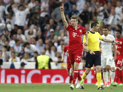 Thomas Müller oslavuje gól