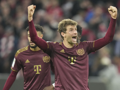 Thomas Müller oslavuje gól Bayernu