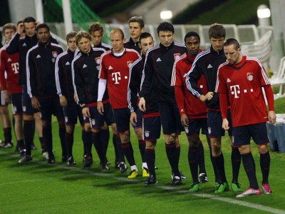 Hráči Bayernu sa pripravujú
