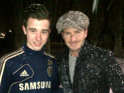David Beckham na fotke