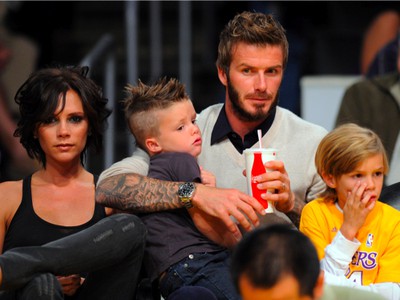 David Beckham s rodinou