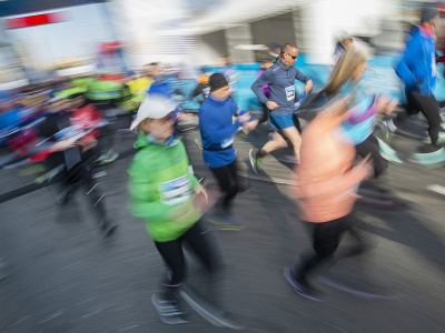 Štart 17. ročníka ČSOB Bratislava marathon 3. apríla 2022 v Bratislave.