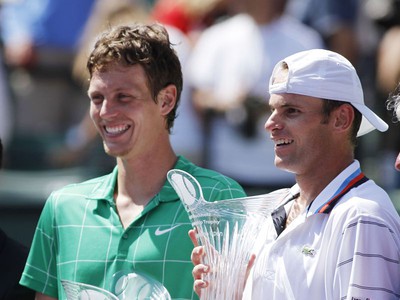 Tomáš Berdych a Andy Roddick