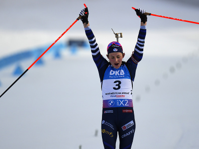 Francúzska biatlonistka Justine Braisazová-Bouchetová získala zlato v hromadných pretekoch na majstrovstvách sveta v Novom Meste na Morave.
