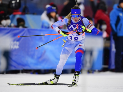 Na snímke slovenská biatlonistka Paulína Fialková v šprinte žien na 7,5 km na zimných olympijských hrách ZOH 2022 v Pekingu