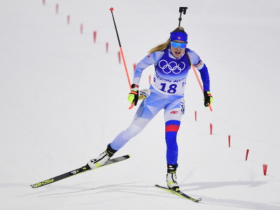 Na snímke slovenská biatlonistka Paulína Fialková v šprinte žien na 7,5 km na zimných olympijských hrách ZOH 2022 v Pekingu