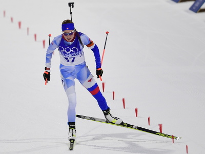 Na snímke slovenská biatlonistka Ivona Fialková v šprinte žien na 7,5 km na zimných olympijských hrách ZOH 2022 v Pekingu