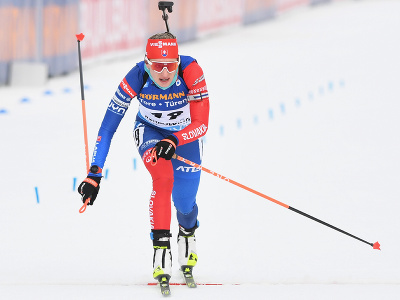 Na snímke slovenská biatlonistka Paulína Bátovská Fialková v cieli počas vytrvalostných pretekov žien na 15 km na podujatí 5. kola Svetového pohára v biatlone 12. januára 2023 v nemeckom Ruhpoldingu