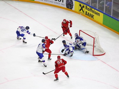 Patrik Rybár v pozore pred hokejistami Bieloruska