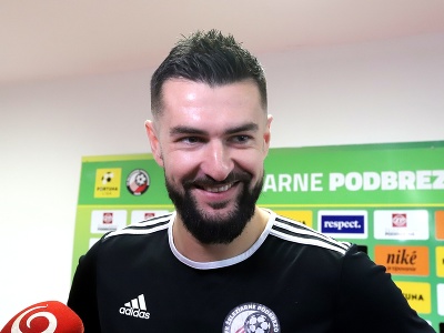 Na snímke kapitán FK Železiarne Podbrezová Boris Godál