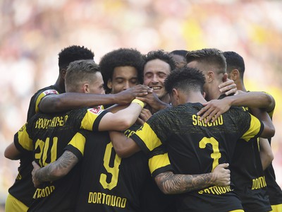 Radosť hráčov Borussie Dortmund
