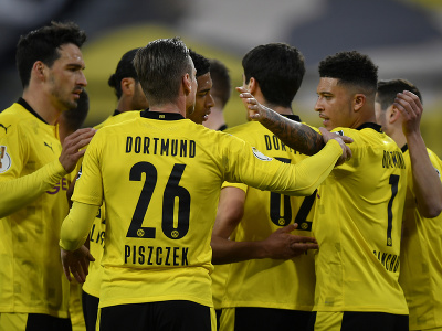 Gólové oslavy hráčov Dortmundu