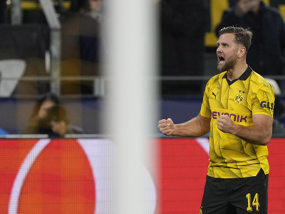 Niclas Fuellkrug oslavuje gól Dortmundu 