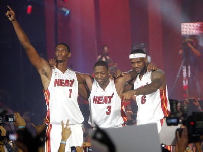 Novozložené trio Miami: Bosh,