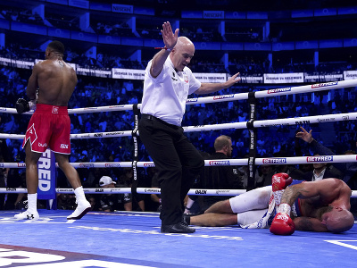 Britský boxer Anthony Joshua zdolal knokautom v 7. kole Fína Roberta Heleniusa