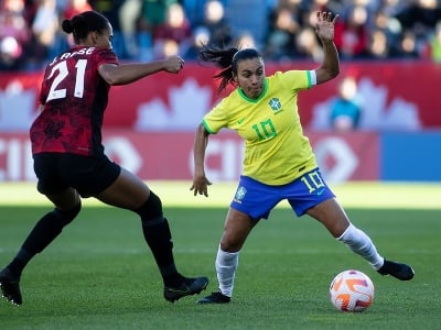 Brazílska futbalová ikona Marta