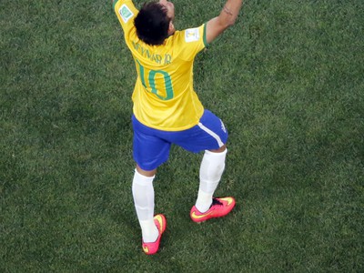 Radosť po Neymarovom góle