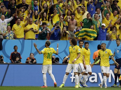 Radosť Neymara po góle