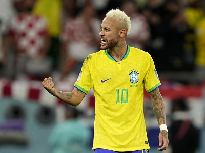 Neymar oslavuje gól Brazílie 