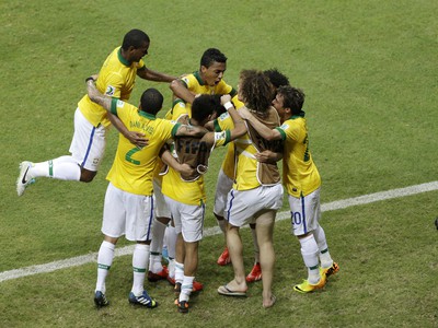 Radosť Brazílčanov z postupu