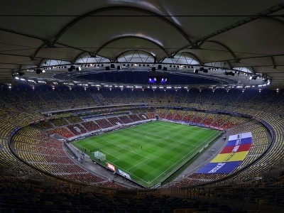 Na snímke futbalový štadión Arena Nationala v Bukurešti