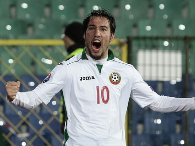 Ivelin Popov - strelec jediného gólu v zápase, v ktorom Bulharsko poráža Maltu 1:0