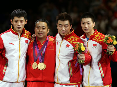 Čang Ťi-kche, tréner Liu Guoliang, Wang Chao, Ma Lung