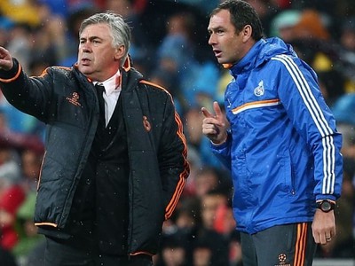 Paul Clement (vpravo) ešte po boku Ancelottiho
