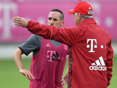 Franck Ribéry a Carlo Ancelotti