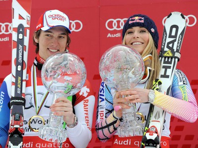 Carlo Janka a Lindsey Vonnová