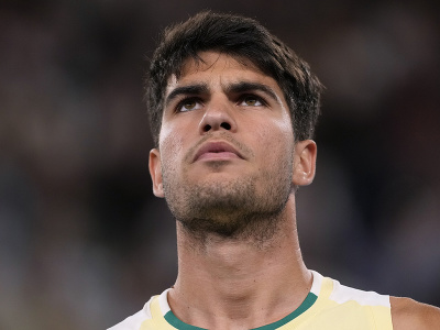 Španielsky tenista Carlos Alcaraz počas štvrťfinále Australian Open 2024