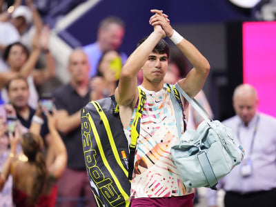 Sklamaný Carlos Alcaraz po prehre na US Open
