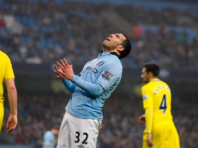 Carlos Tévez po zahodenej príležitosti