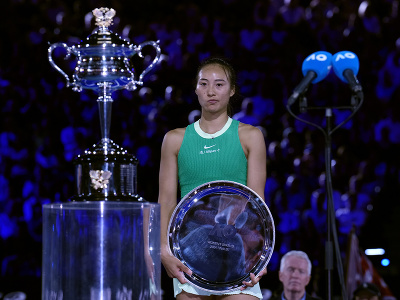 Čínska tenistka Čchin-wen Čeng, porazená finalistka Australian Open 2024