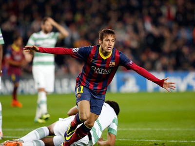 Neymar a jeho gólová radosť