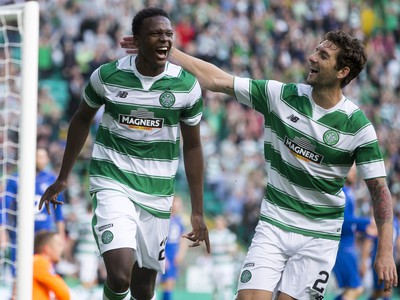 Radosť hráčov Celticu Glasgow