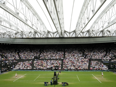 Nádherný pohľad na centrálny dvorec Wimbledonu