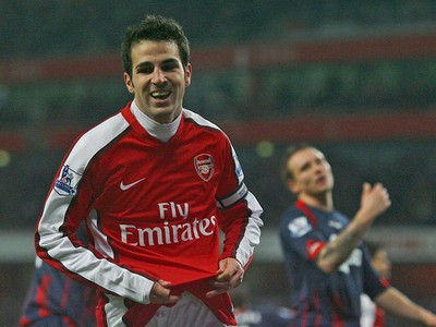 Cesc Fabregas po strelenom