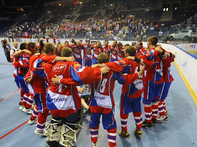 Českí hokejbalisti sa radujú