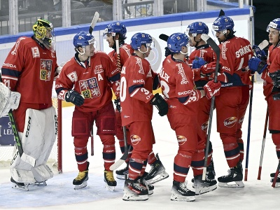 Víťazné oslavy hokejistov Česka