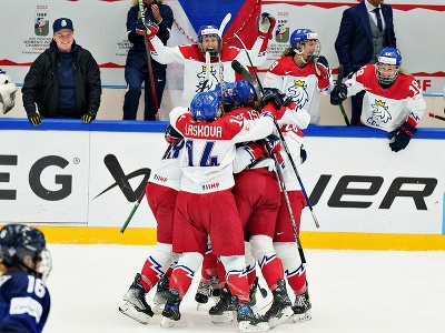 Gólové oslavy hokejistiek Česka