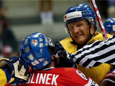 Staffan Kronwall a Tomáš Rolínek