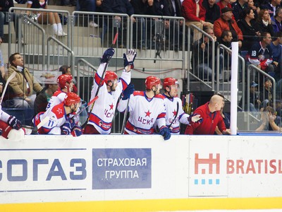 Radosť CSKA Moskva po góle