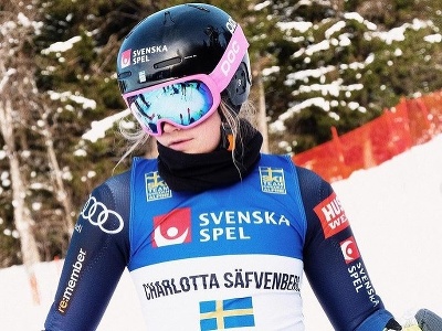 Švédska lyžiarka Charlotta Säfvenbergová