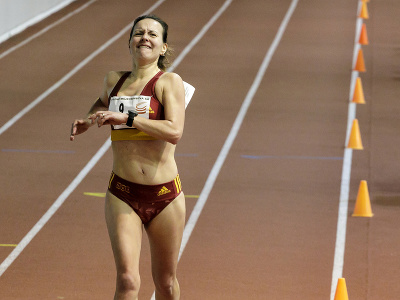 Na snímke slovenská reprezentantka v chôdzi Mária Katerinka Czaková počas pretekov na 5000 metrov na Halových majstrovstvách Slovenska v chôdzi v Bratislave