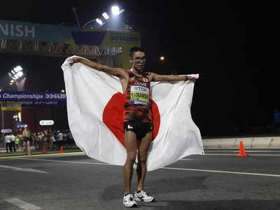 Chodecké preteky mužov ovládol Japonec Tošikazu Jamaniši