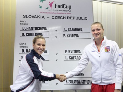 Dominika Cibulková a Petra Kvitová